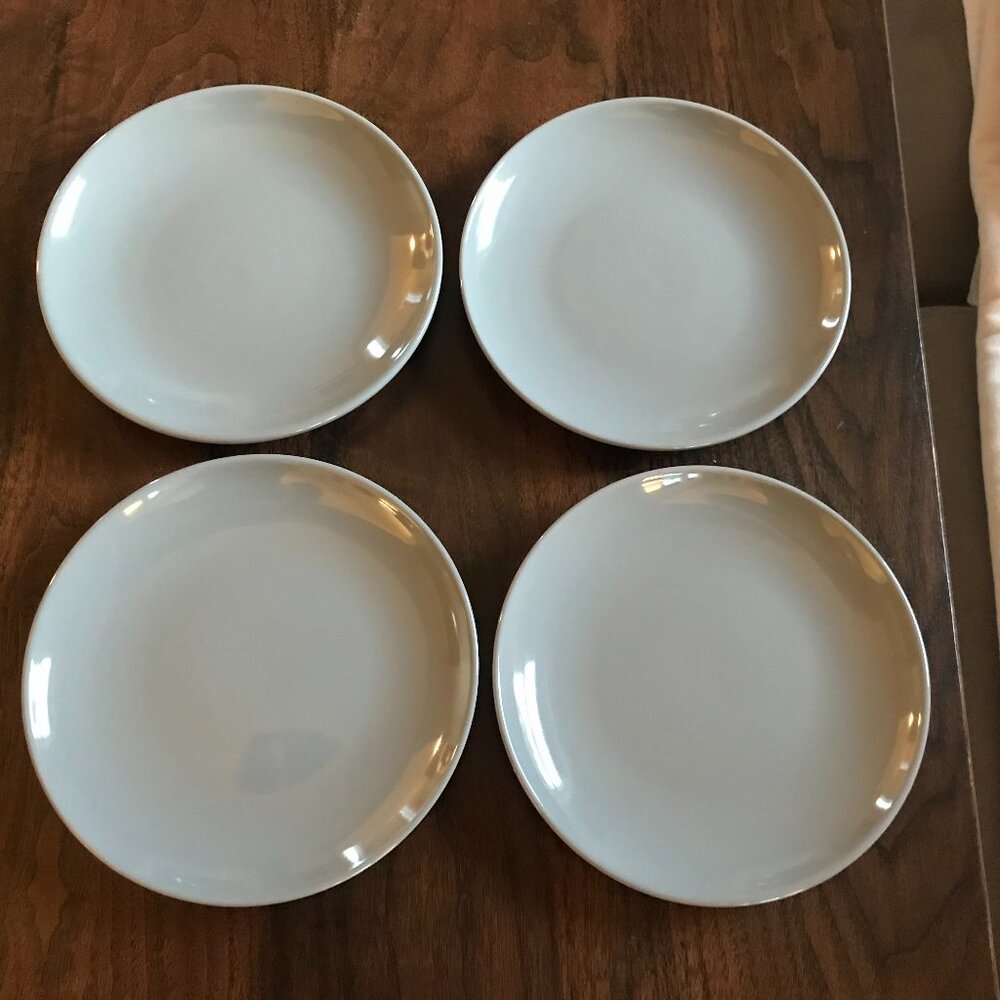 Set of Four Gray Plates, Small, Salad / Appetizer / Dessert, Target Project 62